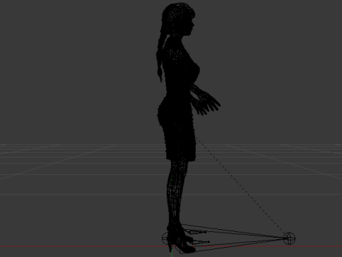 Woman in a Dress 074 3D Модель