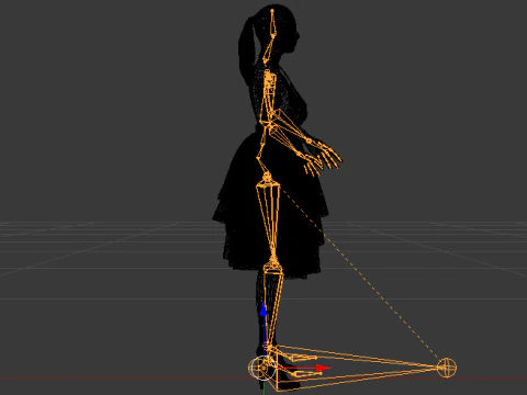 Woman in a Dress 075 3D Model