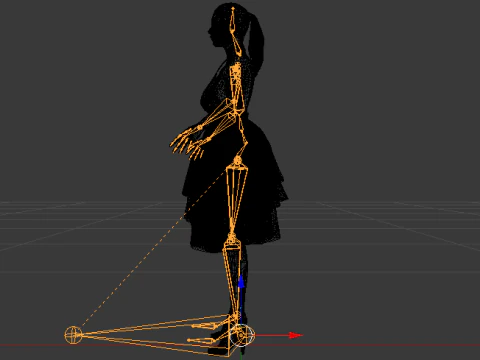 Woman in a Dress 075 3D Model
