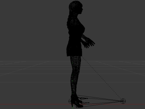 Woman in a Dress 076 3D Модель