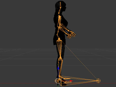 Woman in a Dress 076 3D Model