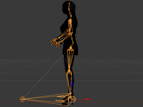 Woman in a Dress 076 3D Model