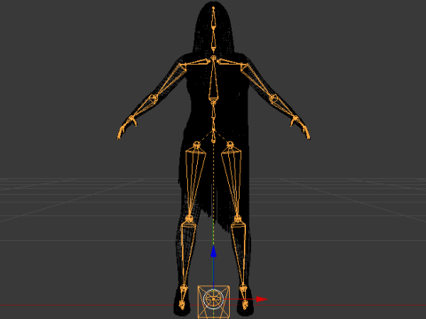 Woman in a Dress 077 3D Model