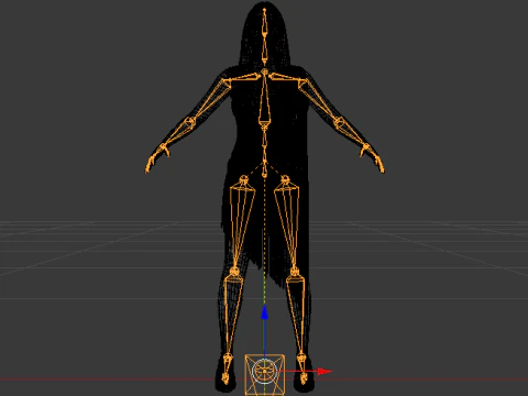 Woman in a Dress 077 3D Model