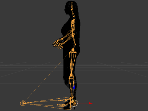 Woman in a Dress 077 3D Model