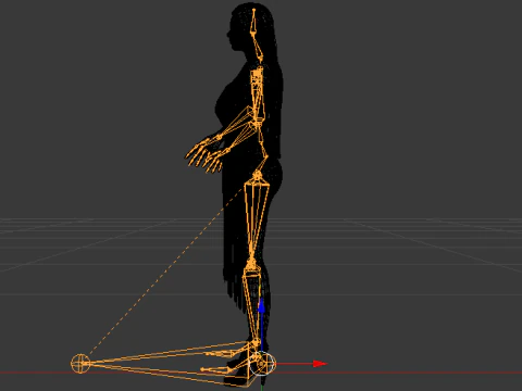 Woman in a Dress 077 3D Model