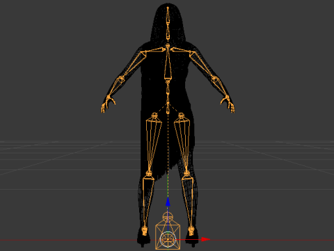Woman in a Dress 077 3D Model