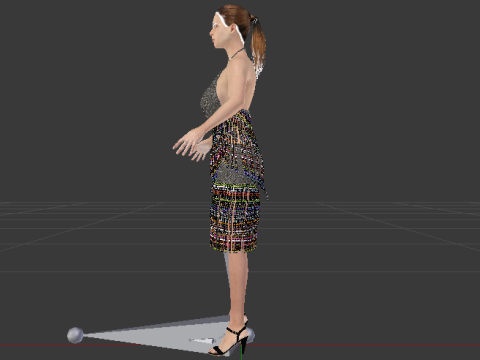 Woman in a Dress 078 3D 모델