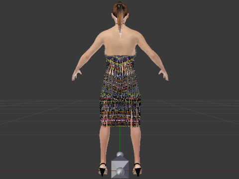 Woman in a Dress 078 3D 모델