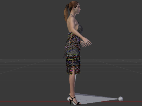 Woman in a Dress 078 3D 모델