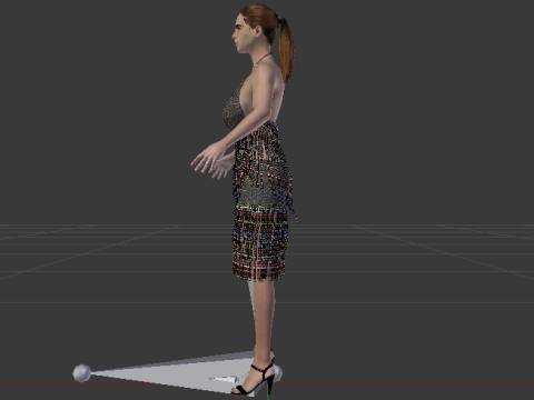 Woman in a Dress 078 3D 모델