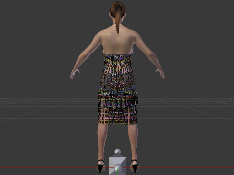 Woman in a Dress 078 3D 모델