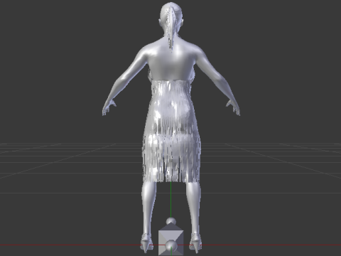 Woman in a Dress 078 3D 모델