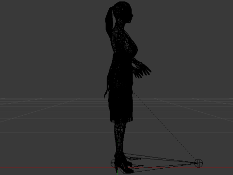 Woman in a Dress 078 3D 모델