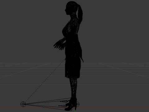 Woman in a Dress 078 3D 모델