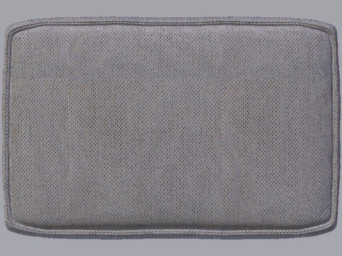 Arc Concrete Fabric Ottoman Bench 3D Model