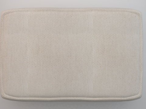 Arc Frame Fabric Ottoman Bench 3D Model