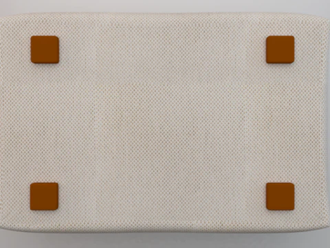 Arc Frame Fabric Ottoman Bench 3D Model