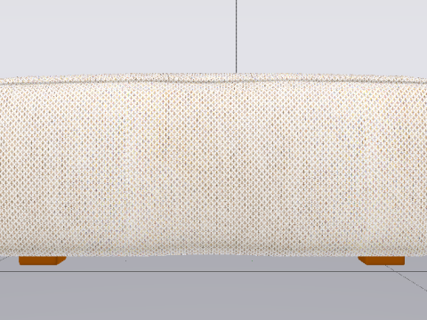Arc Frame Fabric Ottoman Bench 3D Model