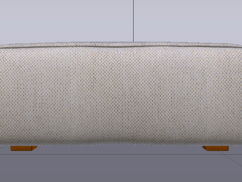 Arc Frame Fabric Ottoman Bench 3D Model