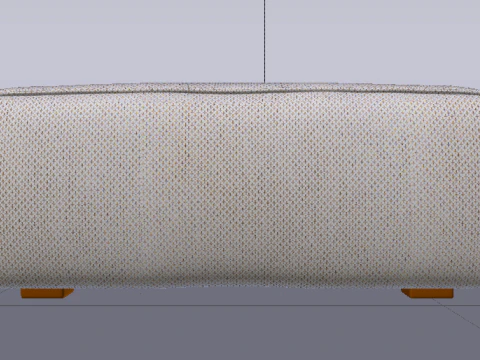 Arc Frame Fabric Ottoman Bench 3D Model