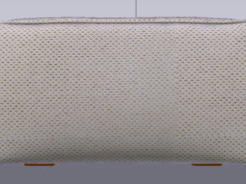 Arc Frame Fabric Ottoman Bench 3D Model