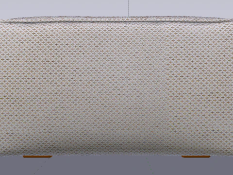 Arc Frame Fabric Ottoman Bench 3D Model