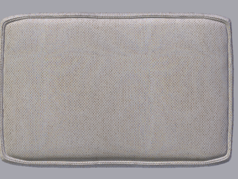 Arc Frame Fabric Ottoman Bench 3D Model
