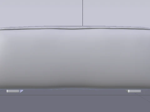 Arc Frame Fabric Ottoman Bench 3D Model