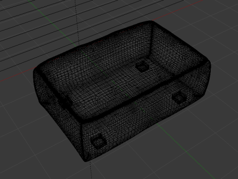 Arc Frame Fabric Ottoman Bench 3D Model