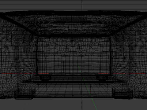 Arc Frame Fabric Ottoman Bench 3D Model