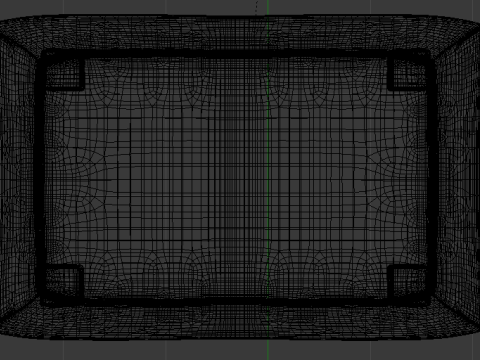 Arc Frame Fabric Ottoman Bench 3D Model