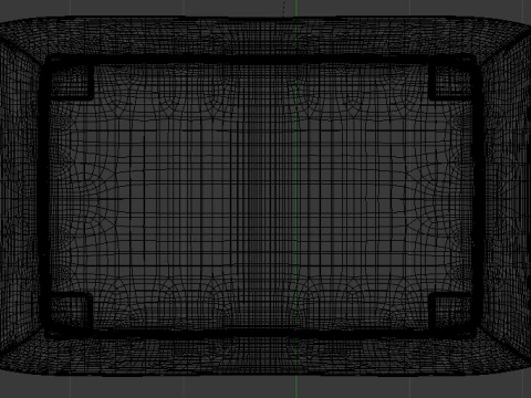 Arc Frame Fabric Ottoman Bench 3D Model