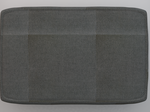 Arc Lead Fabric Ottoman Bench 3D Model