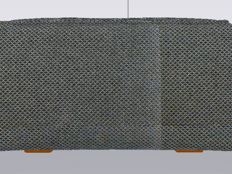 Arc Lead Fabric Ottoman Bench 3D Model