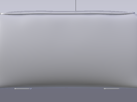 Arc Lead Fabric Ottoman Bench 3D Model