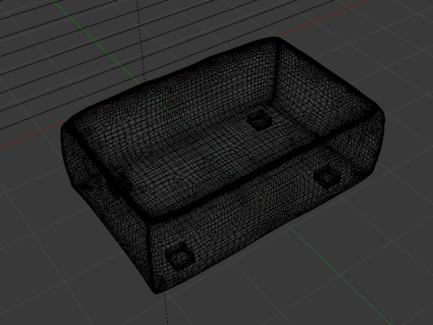 Arc Lead Fabric Ottoman Bench 3D Model