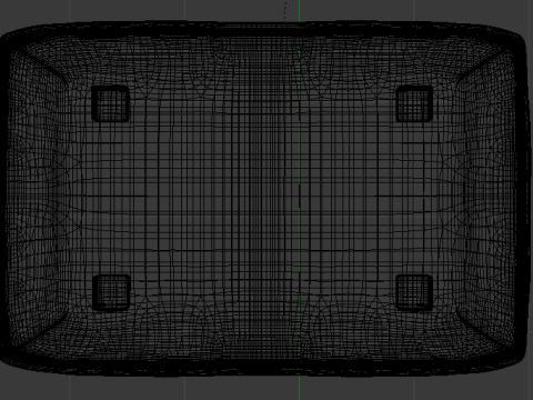 Arc Lead Fabric Ottoman Bench 3D Model