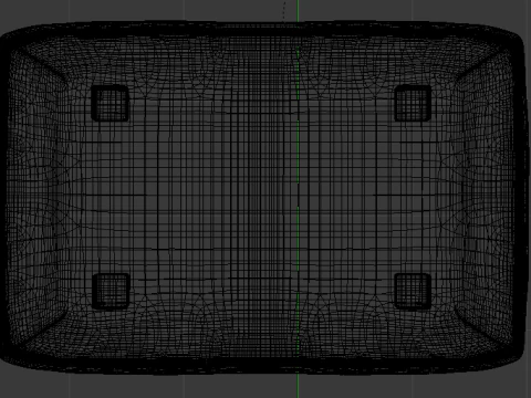 Arc Lead Fabric Ottoman Bench 3D Model
