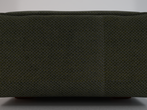 Arc Oxide Fabric Ottoman Bench 3D Model