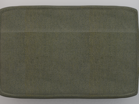 Arc Oxide Fabric Ottoman Bench 3D Model