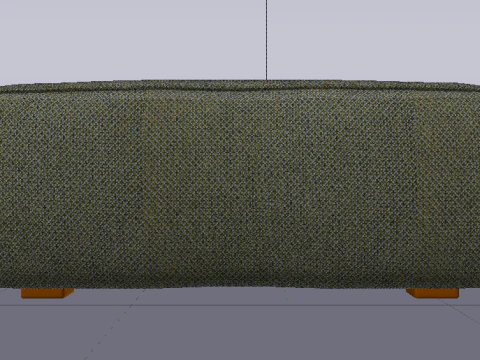 Arc Oxide Fabric Ottoman Bench 3D Model