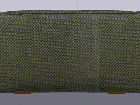 Arc Oxide Fabric Ottoman Bench 3D Model