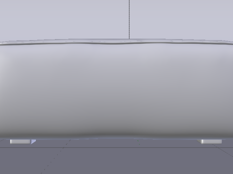 Arc Oxide Fabric Ottoman Bench 3D Model