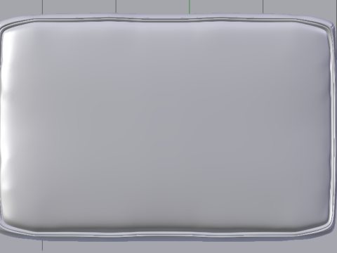 Arc Oxide Fabric Ottoman Bench 3D Model