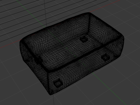 Arc Oxide Fabric Ottoman Bench 3D Model