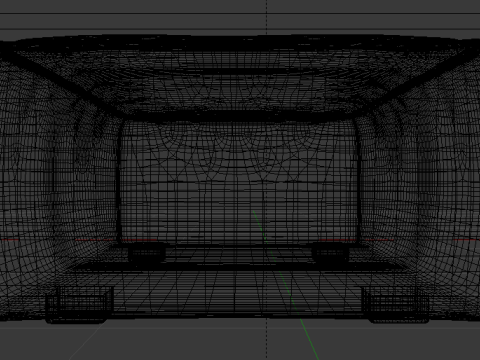 Arc Oxide Fabric Ottoman Bench 3D Model