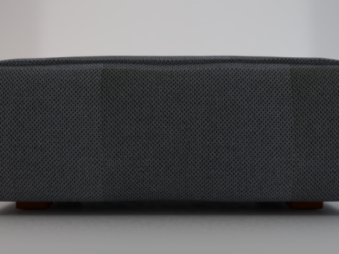 Arc Slate Fabric Ottoman Bench Modelo 3D