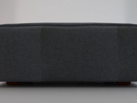Arc Slate Fabric Ottoman Bench 3D Model