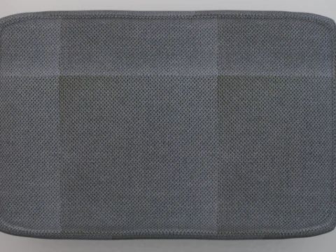 Arc Slate Fabric Ottoman Bench 3D Model